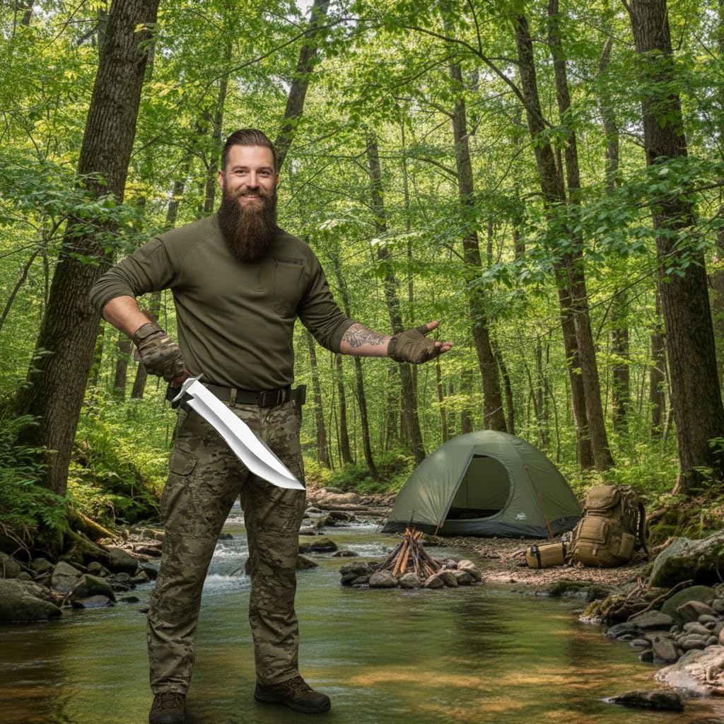 handmade bowie knife 14 inch d2 steel hunting knife outdoor mega blades handmade bowie knife 14 inch d2 steel hunting knife outdoor mega blades