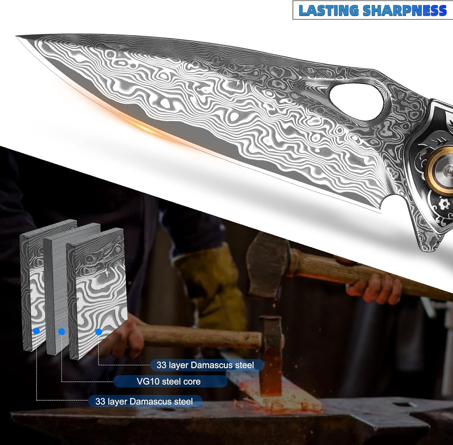 damascus steel pocket knife folding vg10 for edc fishing mega blades damascus steel pocket knife folding vg10 for edc fishing mega blades