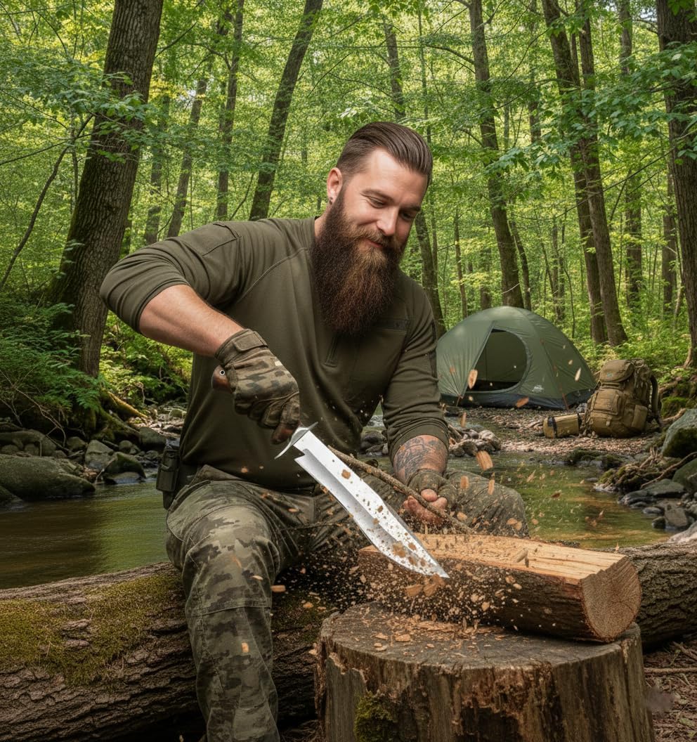 handmade bowie knife 14 inch d2 steel hunting knife outdoor mega blades handmade bowie knife 14 inch d2 steel hunting knife outdoor mega blades