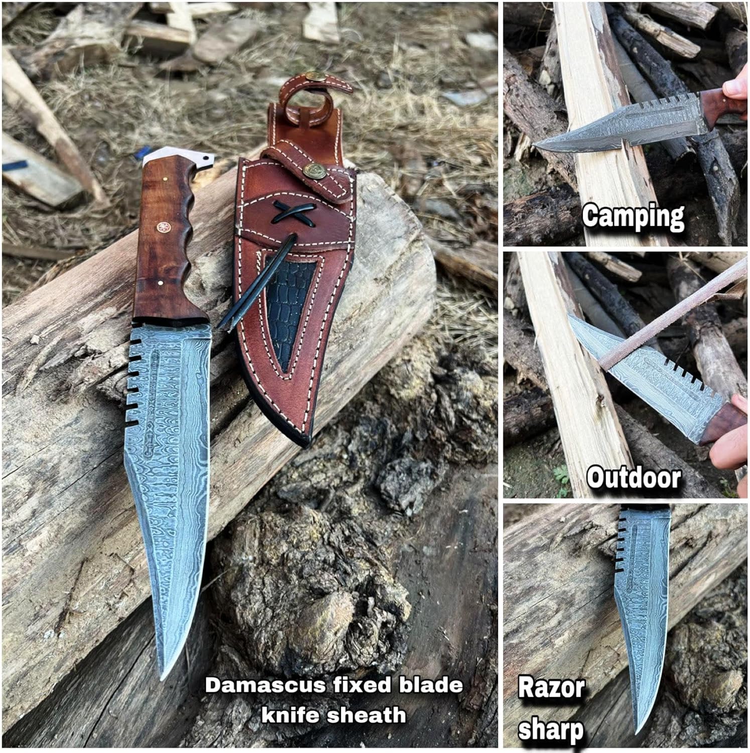 damascus hunting knife 12 inch handmade bowie knife sheath mega blades damascus hunting knife 12 inch handmade bowie knife sheath mega blades