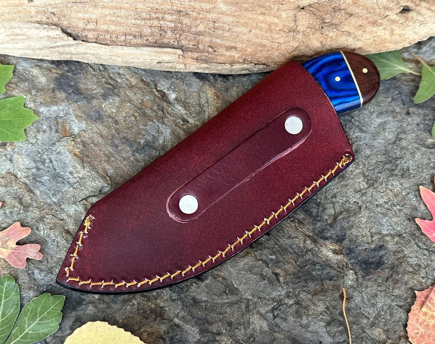 personalized gut hook skinner knife damascus w/ leather sheath mega blades personalized gut hook skinner knife damascus w/ leather sheath mega blades