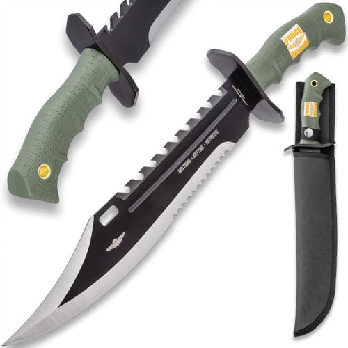 16 inch usmc bowie knife with rubber handle & sheath | mega blades 16 inch usmc bowie knife with rubber handle & sheath | mega blades