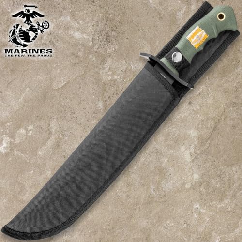 16 inch usmc bowie knife with rubber handle & sheath | mega blades 16 inch usmc bowie knife with rubber handle & sheath | mega blades