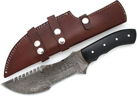 premium damascus steel outdoor survival knife | mega blades