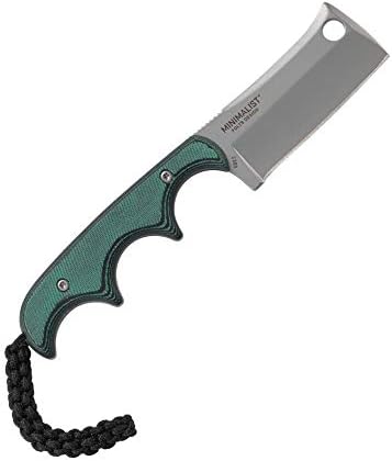outdoor survival cleaver fixed blade knife with micarta handle | mega blades