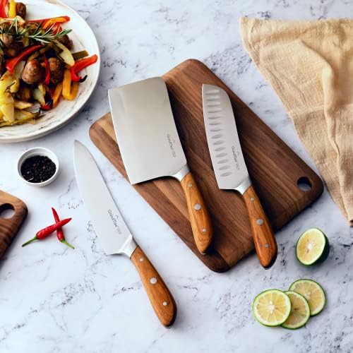 meat cleaver 6.5” heavy duty butcher knife german steel | mega blades meat cleaver 6.5” heavy duty butcher knife german steel | mega blades