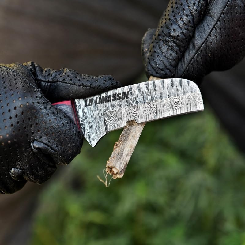 premium damascus steel hunting knife with leather sheath | mega blades premium damascus steel hunting knife with leather sheath | mega blades