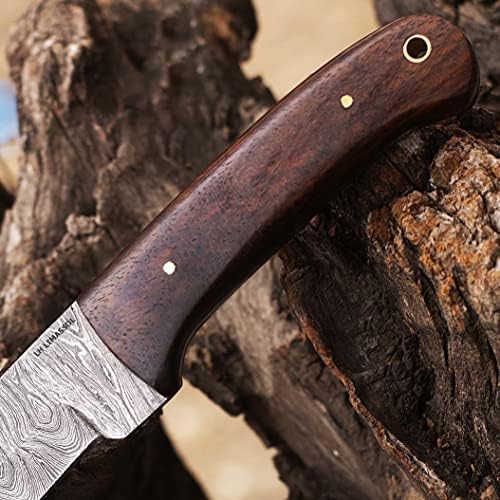 handmade damascus steel bull cutter knife rose wood | mega blades handmade damascus steel bull cutter knife rose wood | mega blades