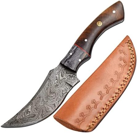 handmade damascus hunting knife for outdoor survival | mega blades