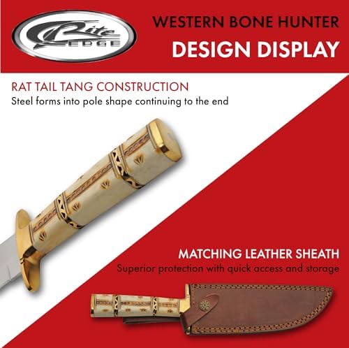 full tang hunting knife 12 inch bone handle bowie | mega blades full tang hunting knife 12 inch bone handle bowie | mega blades