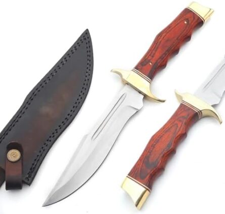 fixed blade handmade bowie knife for camping survival | mega blades