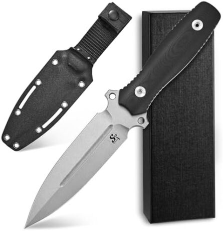 edc fixed blade knife sleipner steel g10 handle tactical tool | mega blades