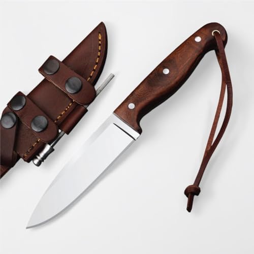 full tang fixed blade hunting knife with leather sheath | mega blades full tang fixed blade hunting knife with leather sheath | mega blades