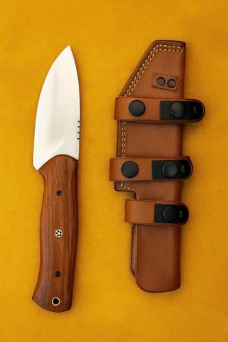 custom handmade hunting tracker knife with rosewood handle | mega blades