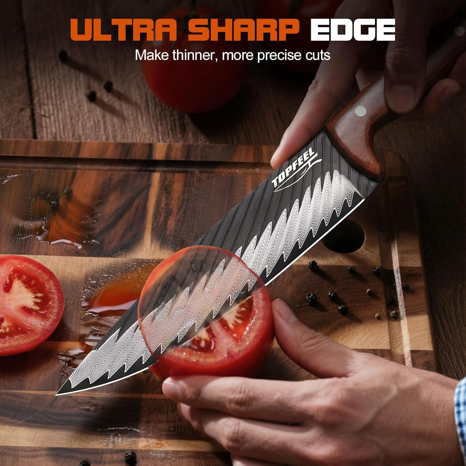 damascus chef knife 8 inch japanese steel wooden handle mega blades damascus chef knife 8 inch japanese steel wooden handle mega blades