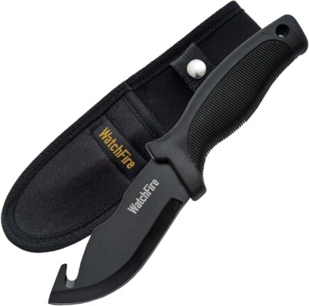 watchfire guthook skinning knife – stainless steel hunting knife mega blades