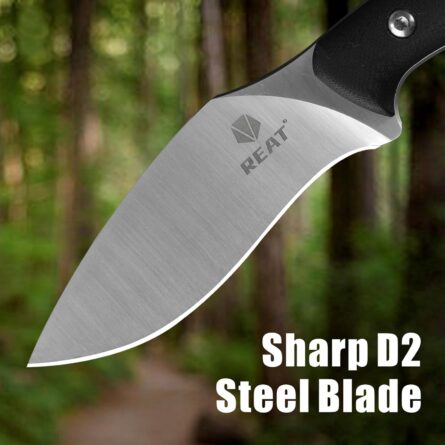 reat fixed blade knife with d2 steel & g10 handle for camping mega blades