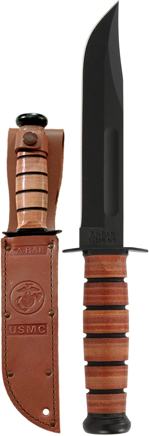 ka bar usmc fighting knife 11.875" full size fixed blade mega blades ka bar usmc fighting knife 11.875" full size fixed blade mega blades