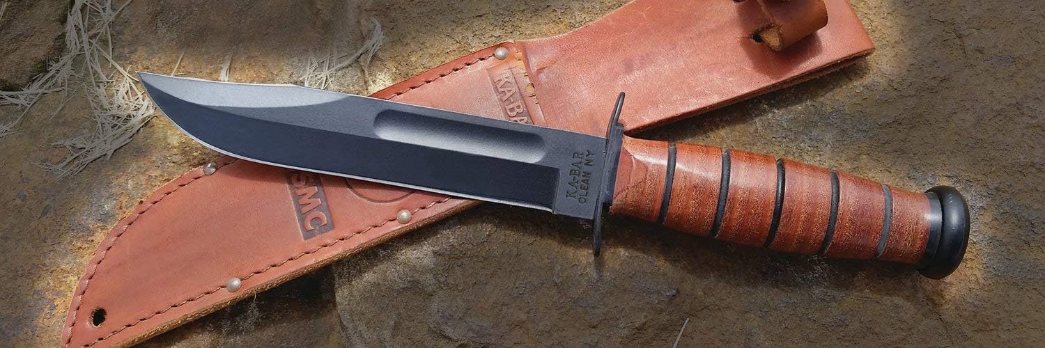 ka bar usmc fighting knife 11.875" full size fixed blade mega blades ka bar usmc fighting knife 11.875" full size fixed blade mega blades