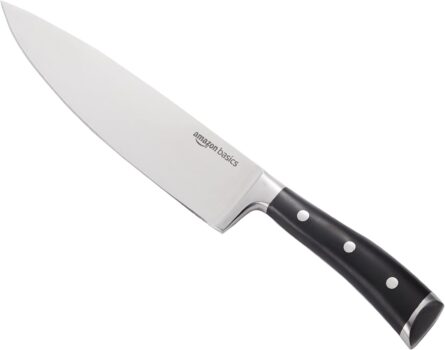 amazon basics 8 inch chef knife full tang stainless steel mega blades