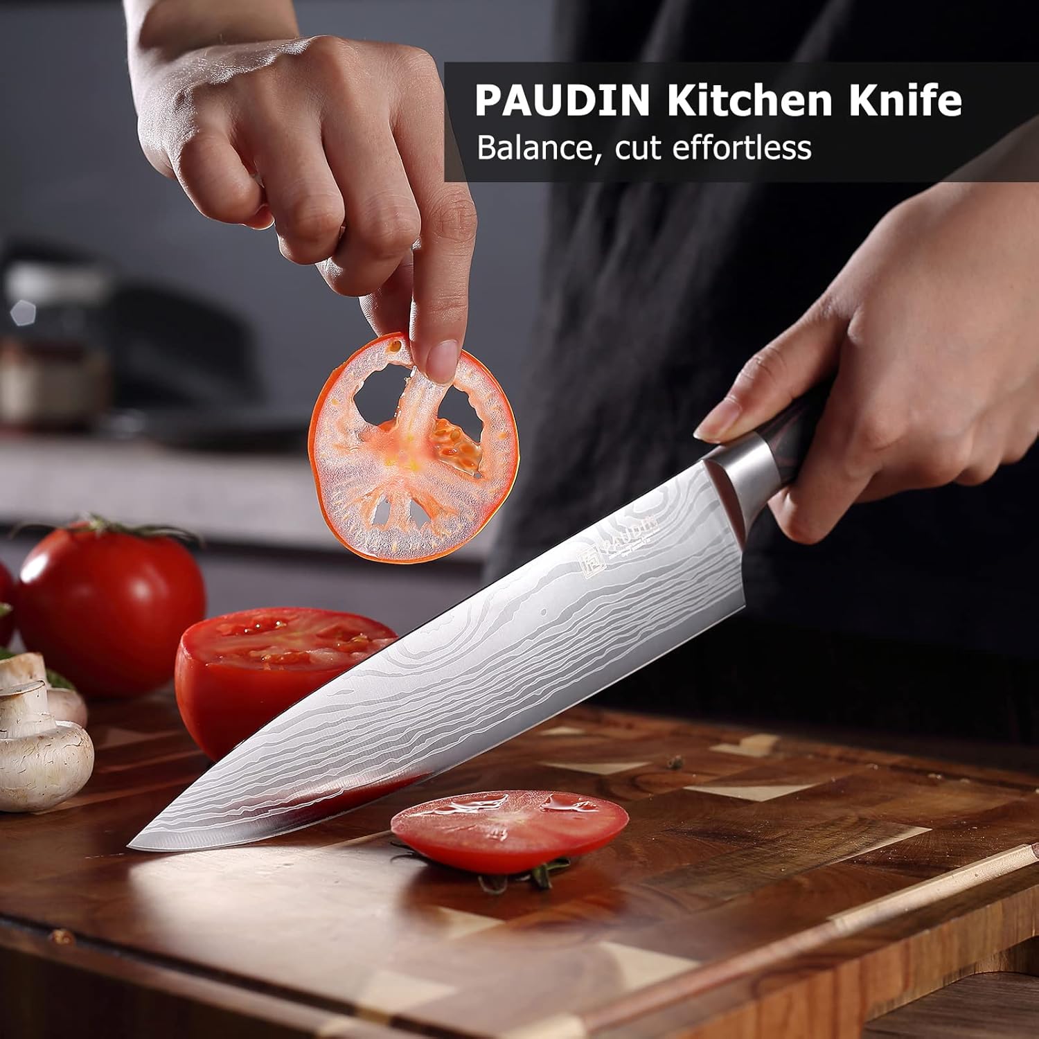 paudin 8 inch chef knife high carbon stainless steel sharp mega blades paudin 8 inch chef knife high carbon stainless steel sharp mega blades
