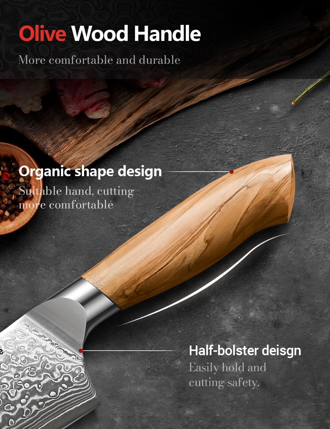 damascus chef knife 67 layer japanese steel with olive wood handle mega blades damascus chef knife 67 layer japanese steel with olive wood handle mega blades