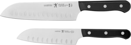 henckels santoku knife set – 5 & 7 inch german engineered knives mega blades