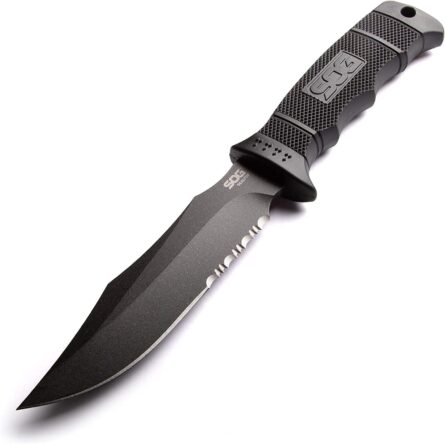 tactical fixed blade knife 4.75" aus 8 steel with nylon sheath mega blades