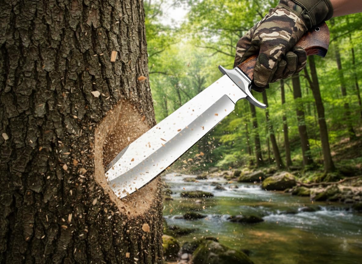 full tang bowie knife – handmade 15” hunting & camping knife mega blades full tang bowie knife – handmade 15” hunting & camping knife mega blades