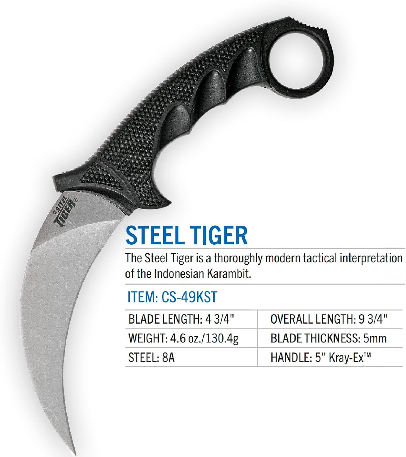 cold steel tiger karambit knife fixed blade tactical mega blades cold steel tiger karambit knife fixed blade tactical mega blades