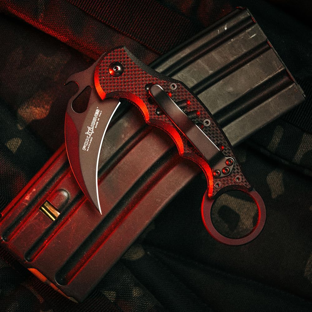 fox knives fx 599 karambit knife folding edc tactical mega blades fox knives fx 599 karambit knife folding edc tactical mega blades