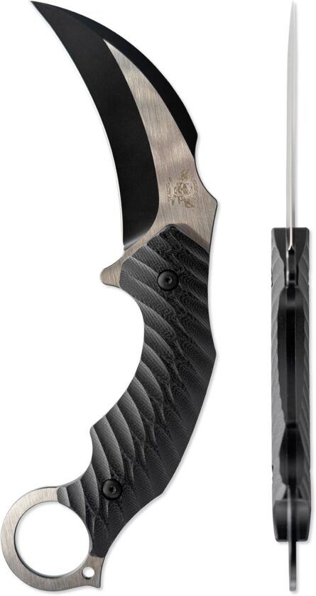 skallywag tactical deep 6 karambit knife 440c steel blade mega blades