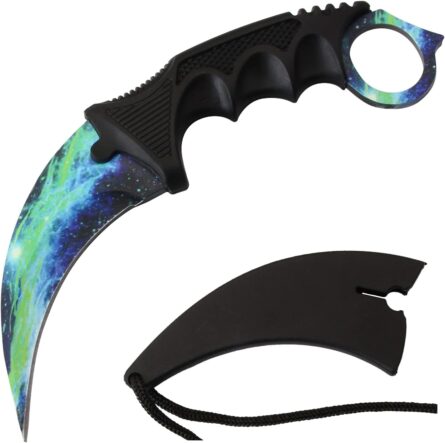 snake eye tactical karambit knife fixed blade with sheath mega blades