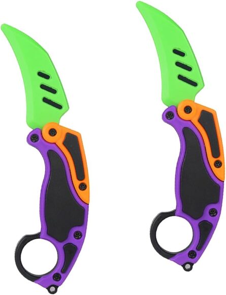 dreamplay fidget karambit knife 2 pack stress relief toy mega blades