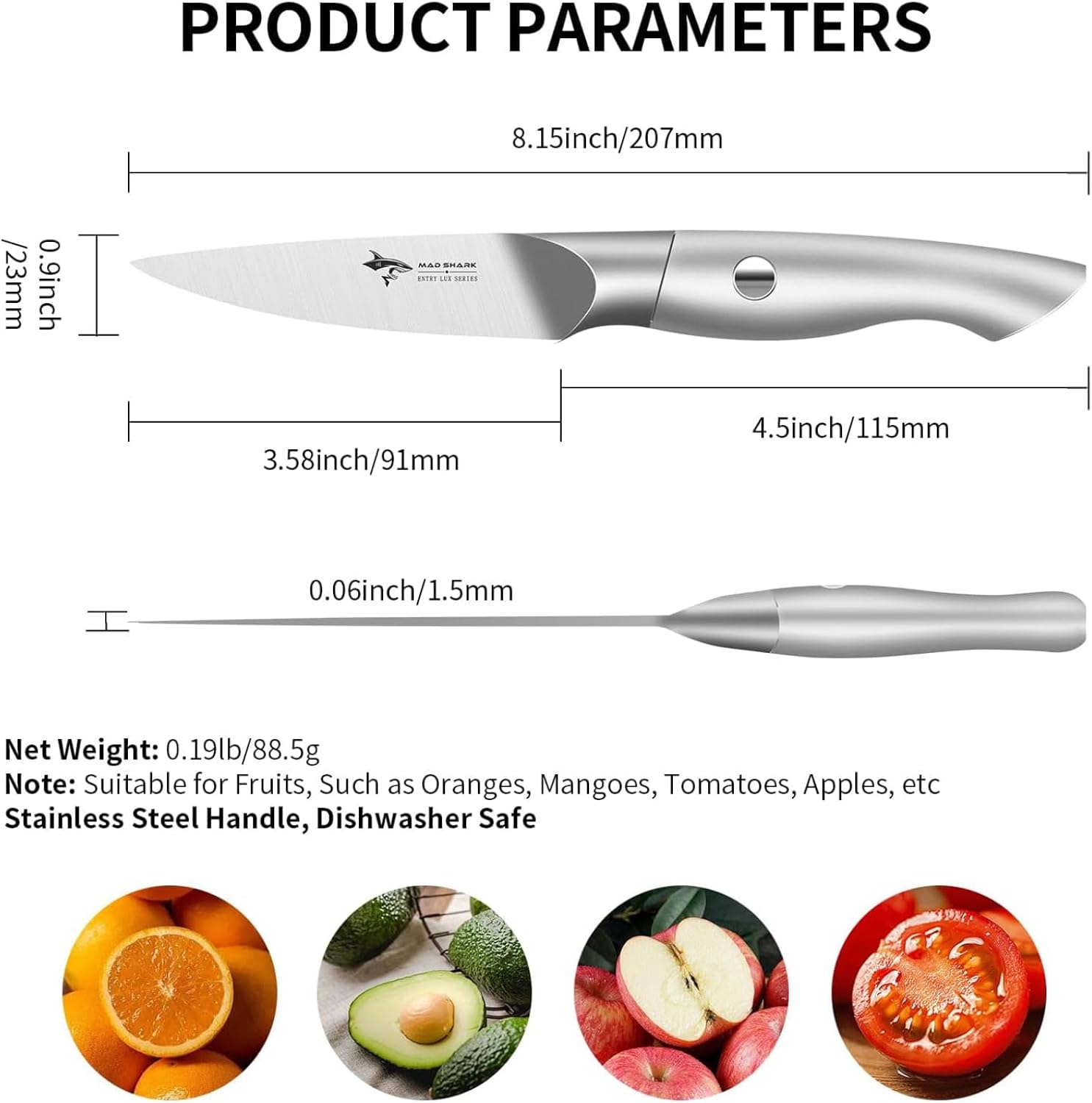 paring knife 3.5 inch ultra sharp german steel kitchen knife mega blades paring knife 3.5 inch ultra sharp german steel kitchen knife mega blades