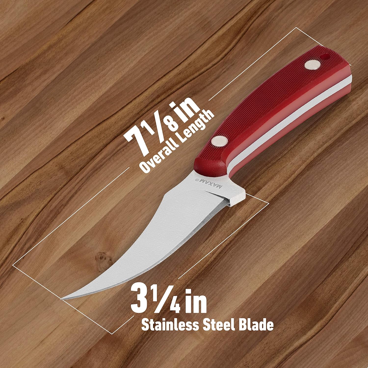 maxam sksot fixed blade skinning knife – hunting & outdoor use mega blades maxam sksot fixed blade skinning knife – hunting & outdoor use mega blades