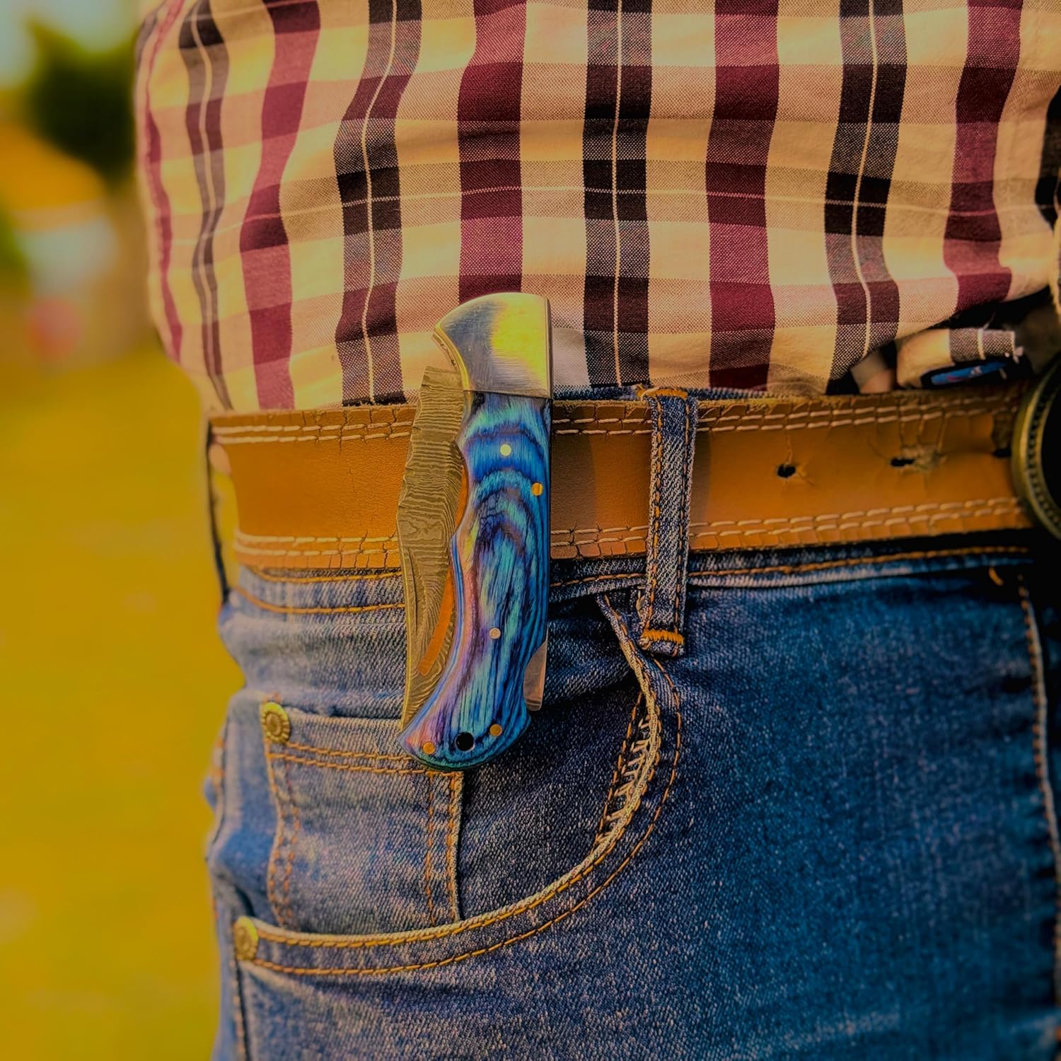 copper damascus pocket knife handmade folding edc tool mega blades copper damascus pocket knife handmade folding edc tool mega blades