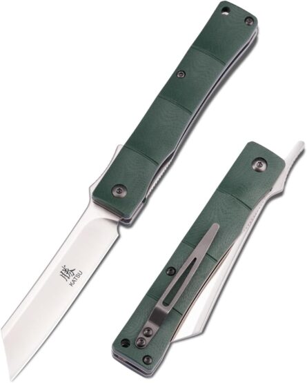 folding pocket knife with d2 steel blade and g10 handle mega blades