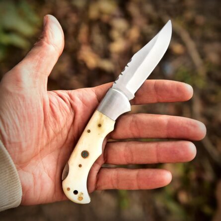 handmade 6.5" d2 steel pocket knife – folding outdoor edc knife mega blades