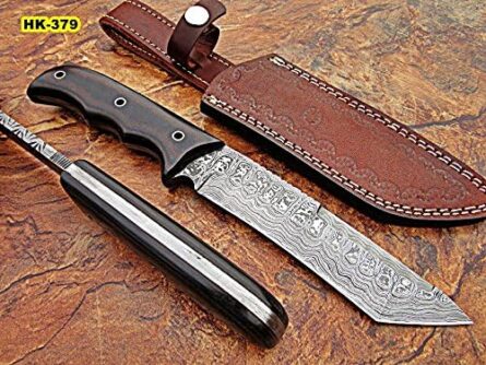handmade damascus knife with bone handle classic art piece mega blades