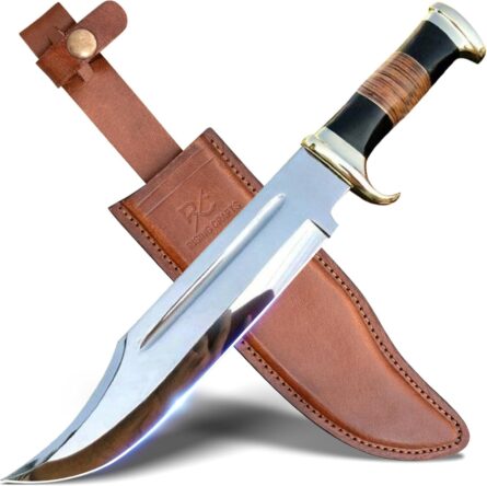 crocodile dundee bowie knife 14” with sheath for camping mega blades