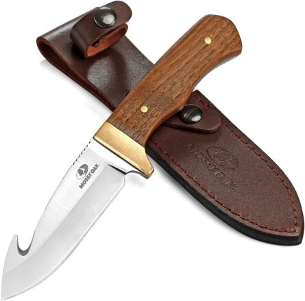 gut hook skinner knife mossy oak full tang hunting knife mega blades