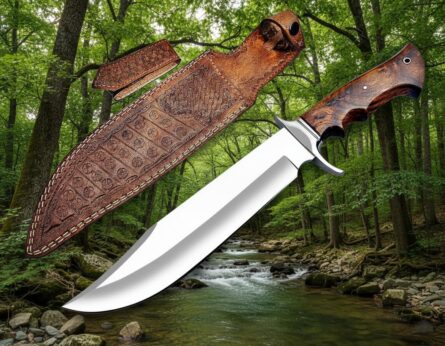 Home 15 inch bowie knife handmade full tang camping bushcraft knife mega blades