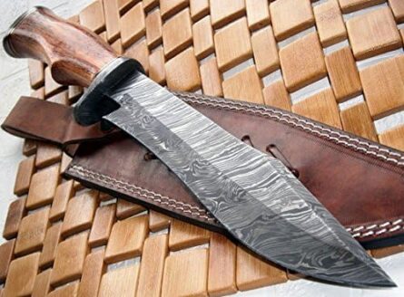 poshland reg 215 handmade damascus steel 14 inch bowie knife mega blades