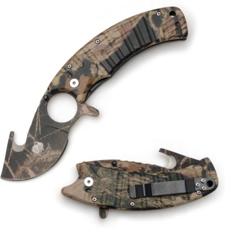 wild turkey handmade gut hook folding knife for hunting