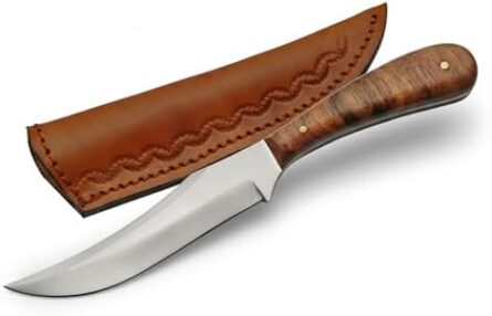full tang slim patch skinner knife 7.25" for hunting | mega blades