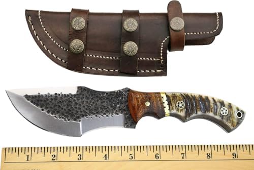 d2 hunting knife hammered damascus | mega blades d2 hunting knife hammered damascus | mega blades