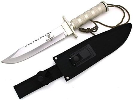 survival hunting knife for camping fishing outdoors | mega blades