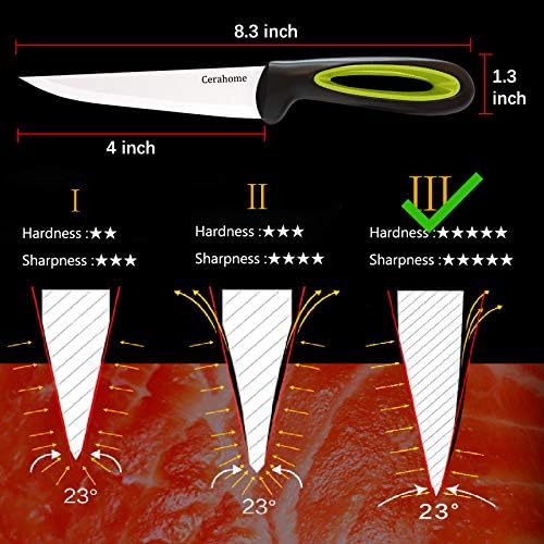 super sharp 4 inch kitchen knife set for sashimi & boneless meats | mega blades super sharp 4 inch kitchen knife set for sashimi & boneless meats | mega blades