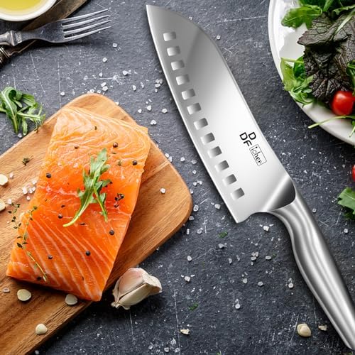 7 inch japanese santoku chef knife – ultra sharp ergonomic | mega blades 7 inch japanese santoku chef knife – ultra sharp ergonomic | mega blades